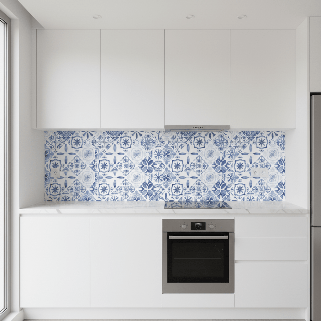 Vareprøve: Premium Marokkanske fliser kontaktplast - Lindas Dekor