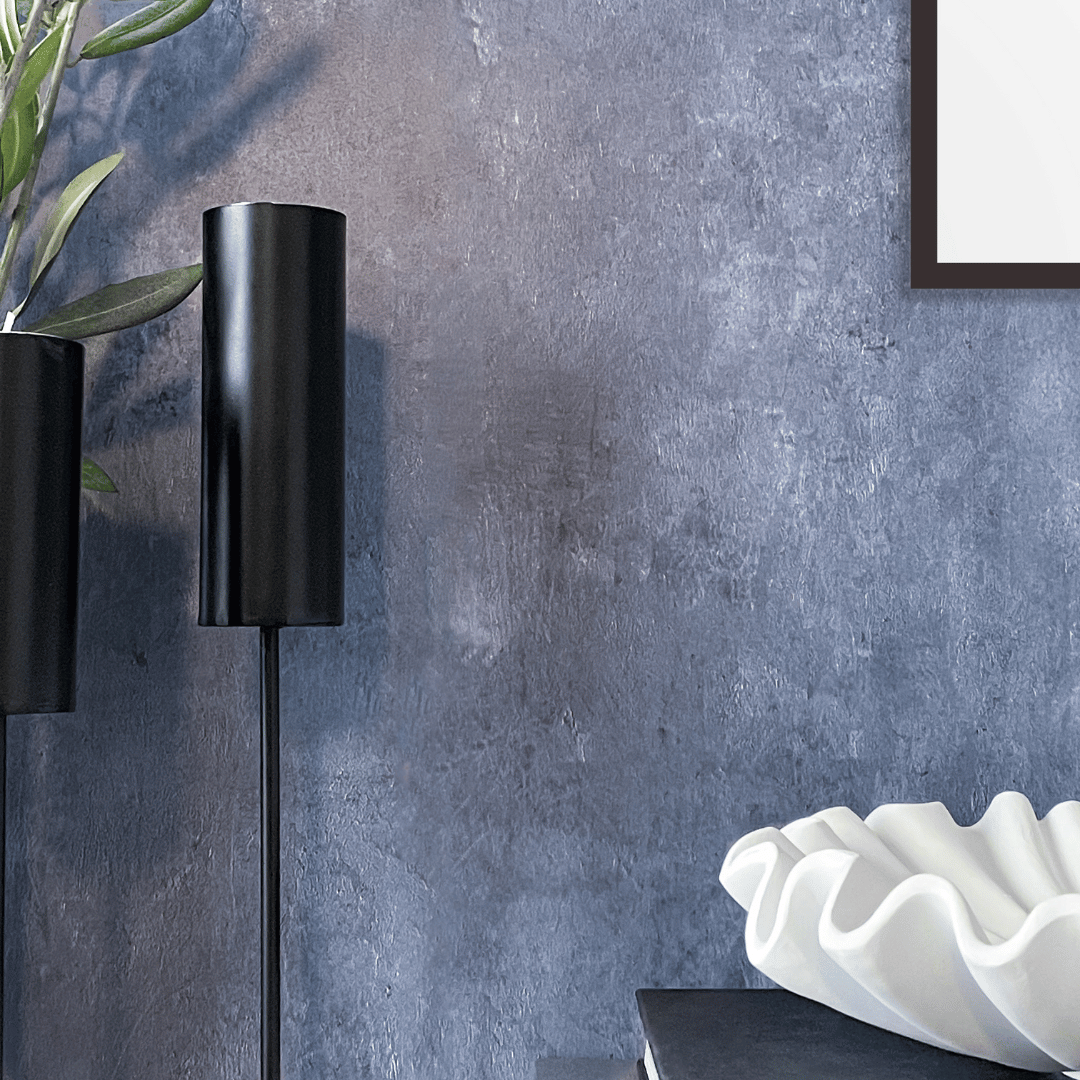 Premium Limewash mørk blå kontaktplast