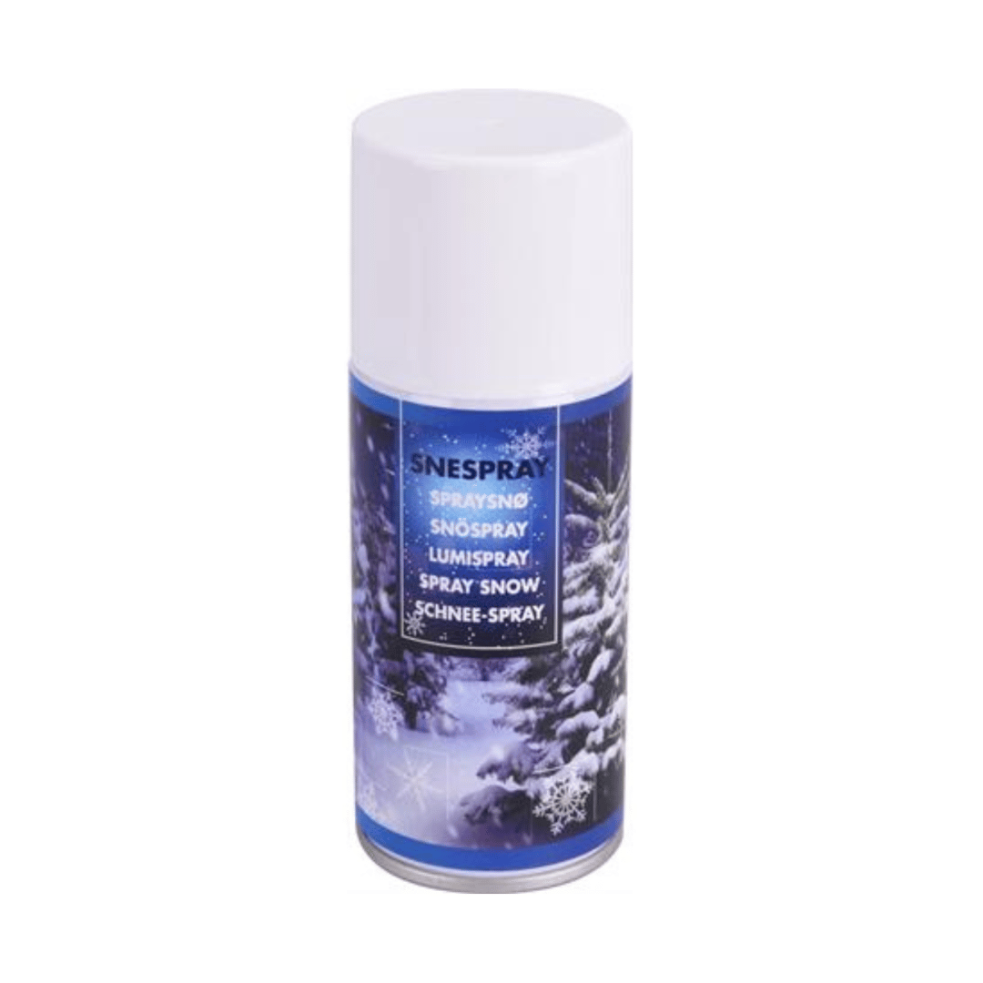 Snøspray 150 ml – hvit dekorativ spray til julepynt og vinduer
