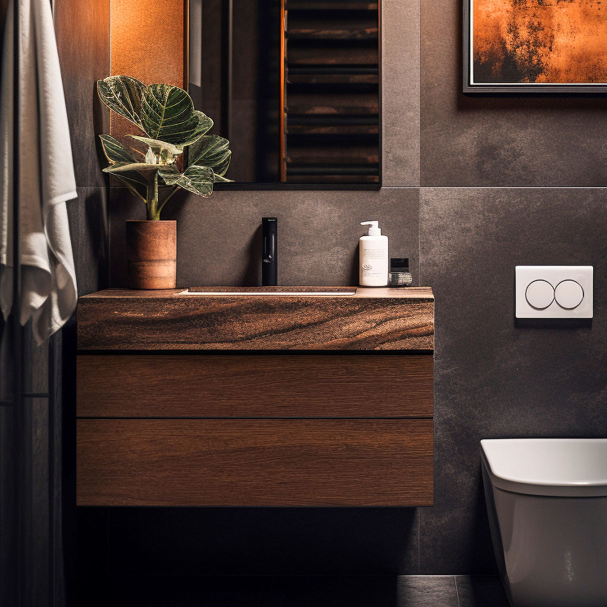 Vareprøve: Warm walnut kontaktplast