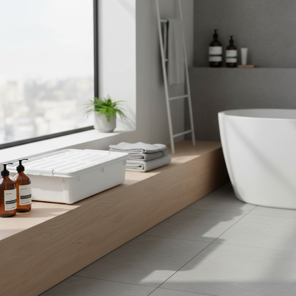 Underbed storage boks med hjul til sengetøy og tekstiler