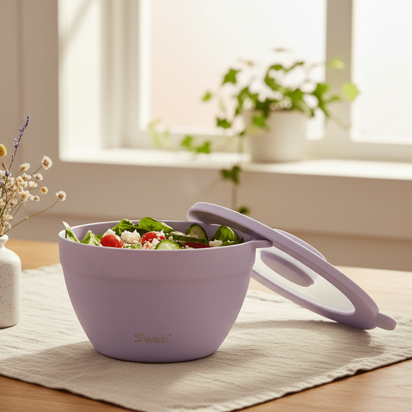 Salladbulle – linneplagg och blommor