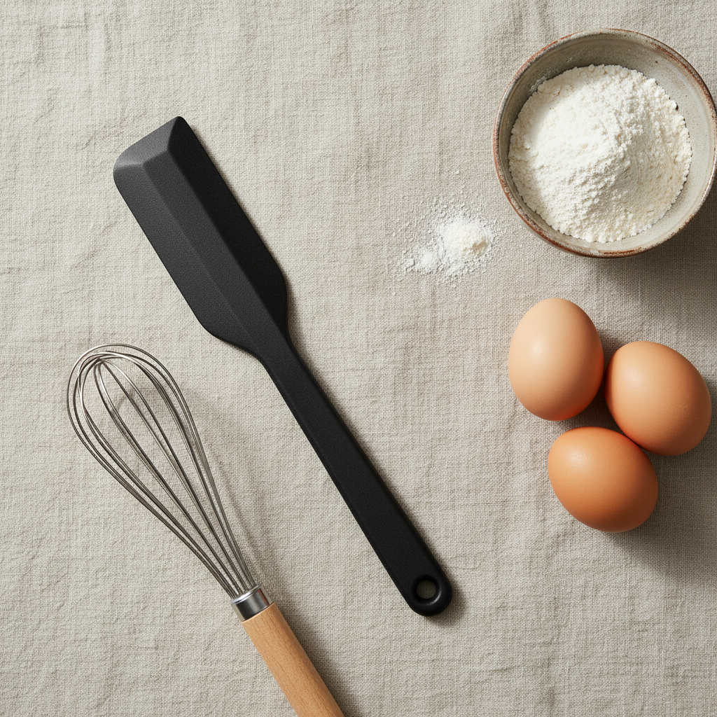 Silikonspatel med smalt blad til baking og fyll