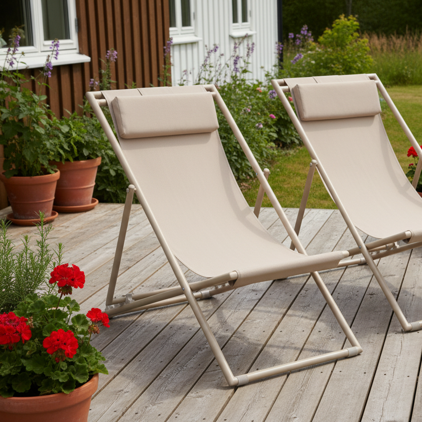 To strandstolene på norsk platting