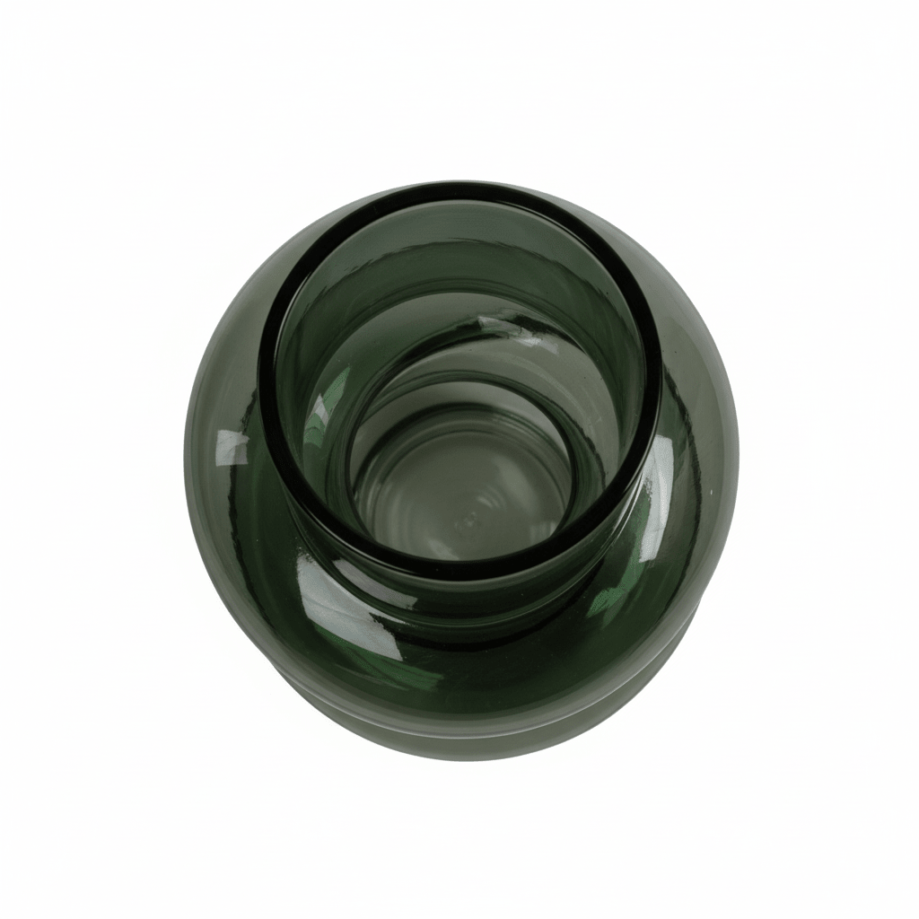 Vase rund flaskegrønn 16 x 26 cm - Lindas Dekor