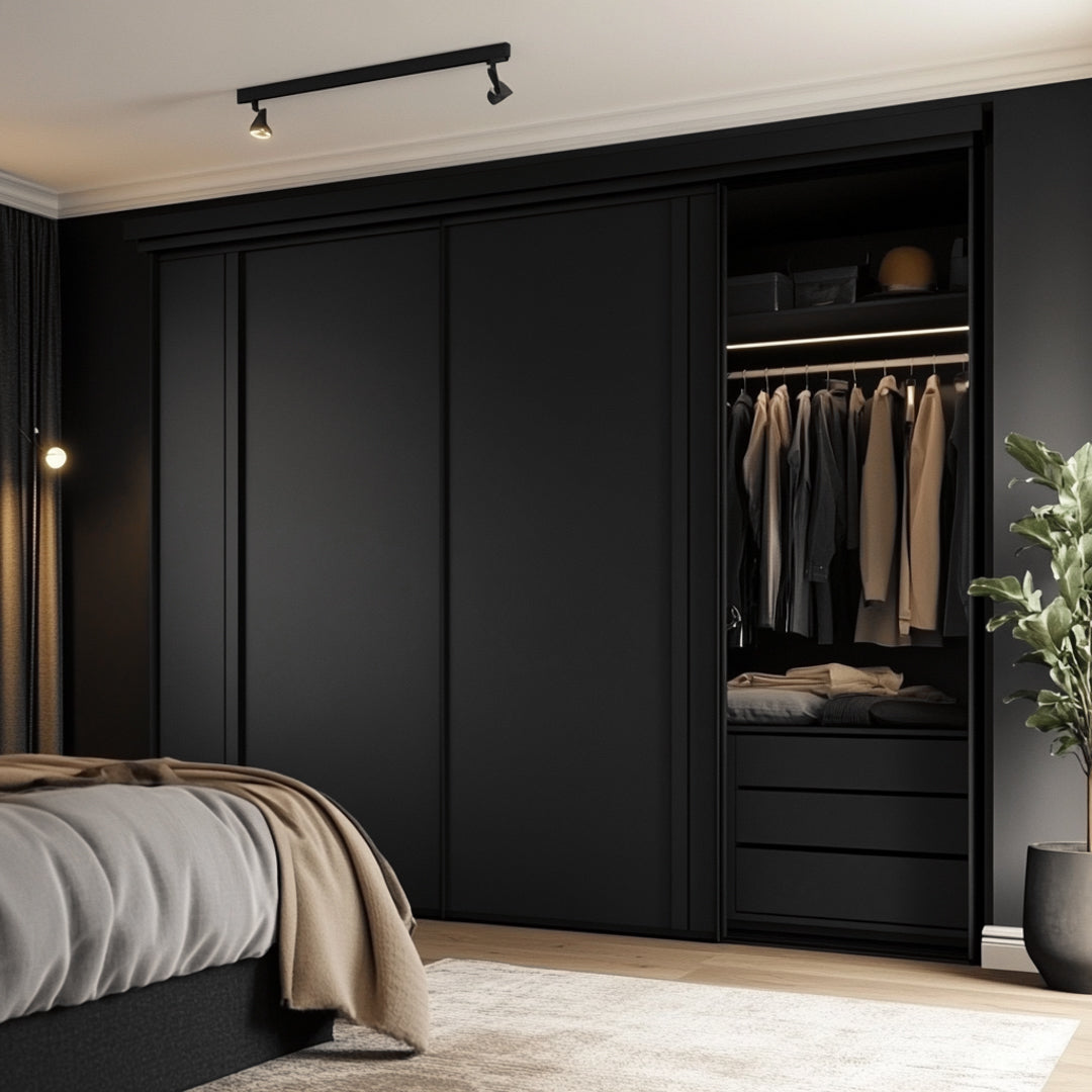 Black supermatt kontaktplast