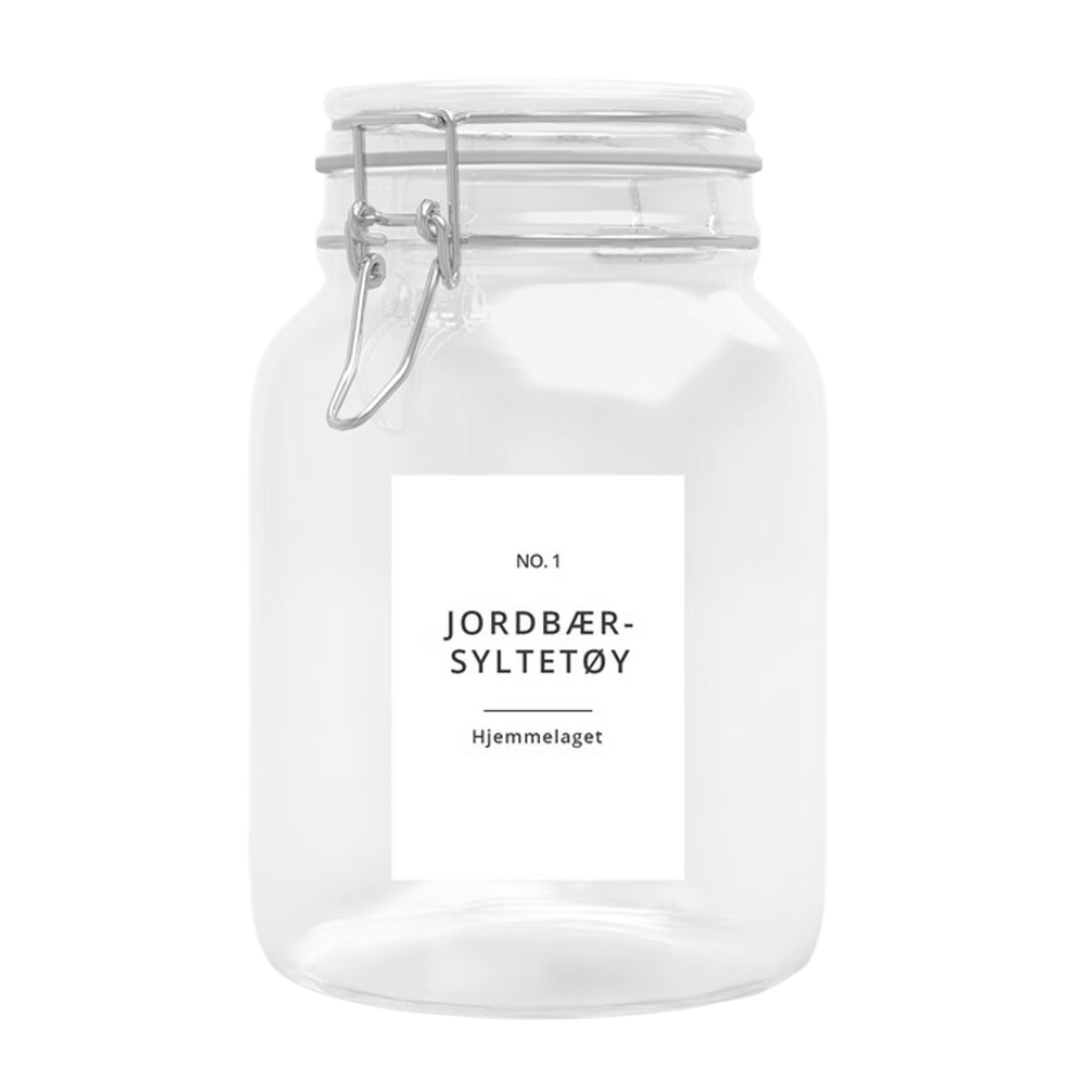 Etiketter hjemmelaget syltetøy