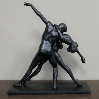 Dansende par skulptur