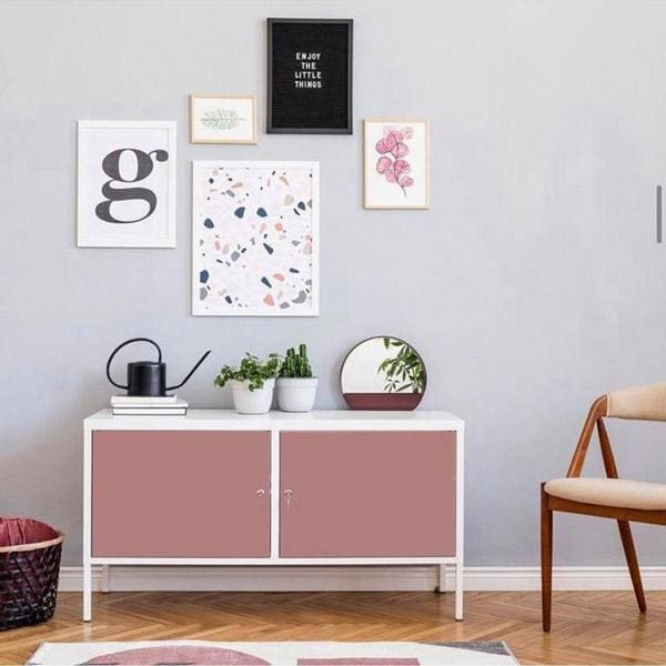 Uni matt ash rose kontaktplast