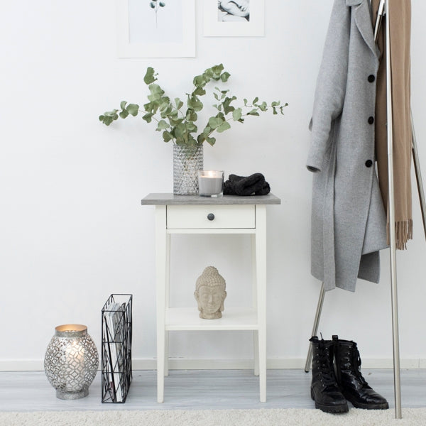 Perlegrå kontaktplast