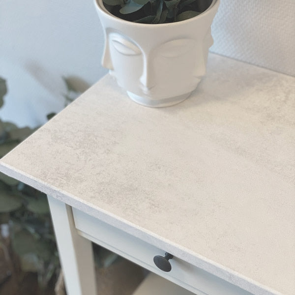 Mikrosement hvit kontaktplast