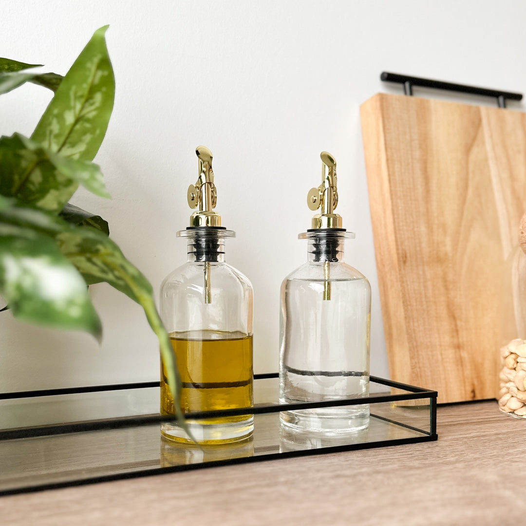 2-pk Oljeflaske, transparent