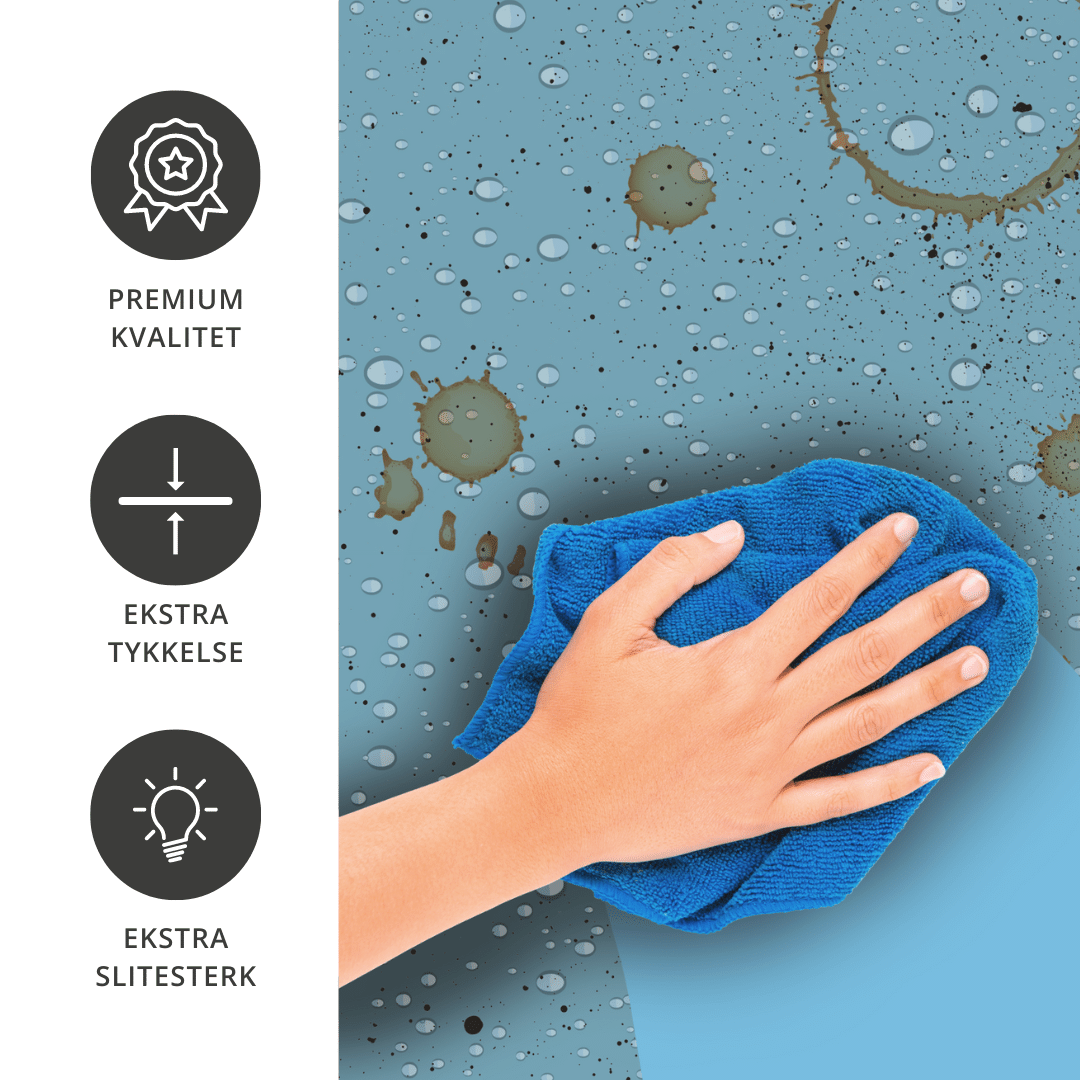 Premium Caribbean blå matt kontaktplast