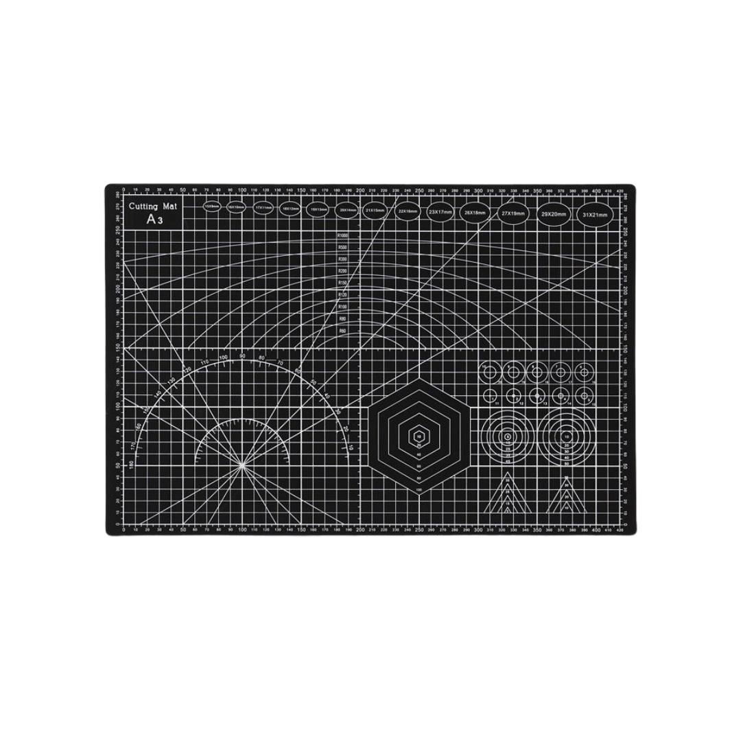 Skjærematte A3, sort