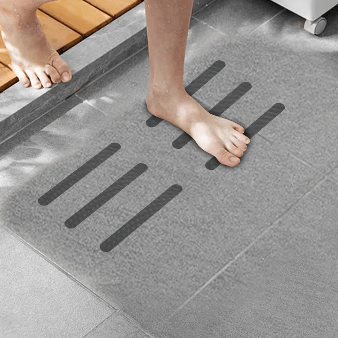 24-pk Selvklebende antiskli, grå