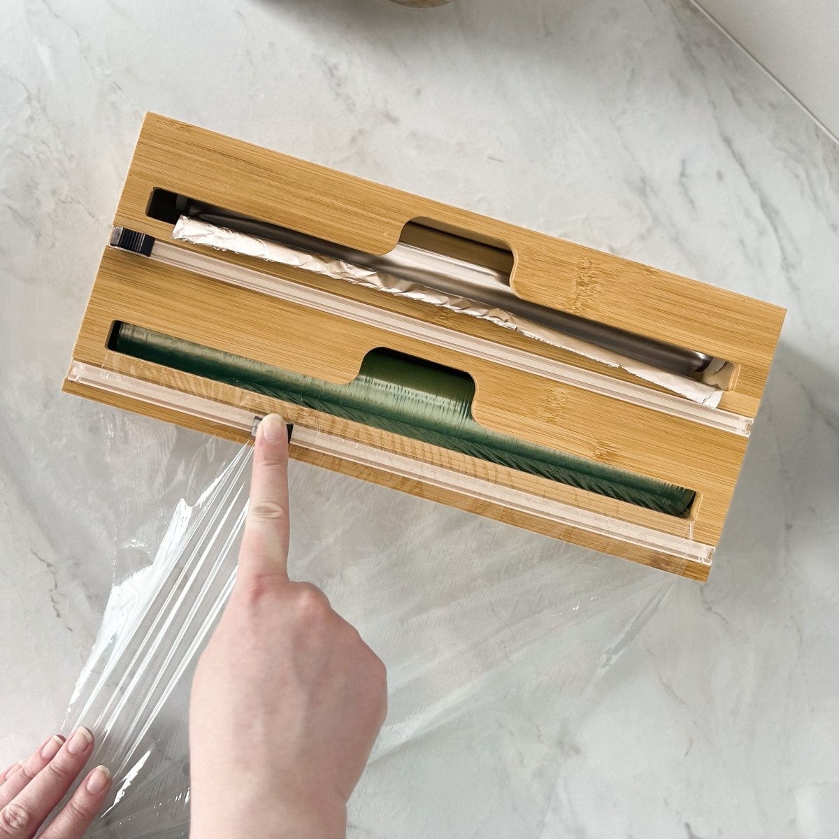 Foliedispenser, bambus - Lindas Dekor