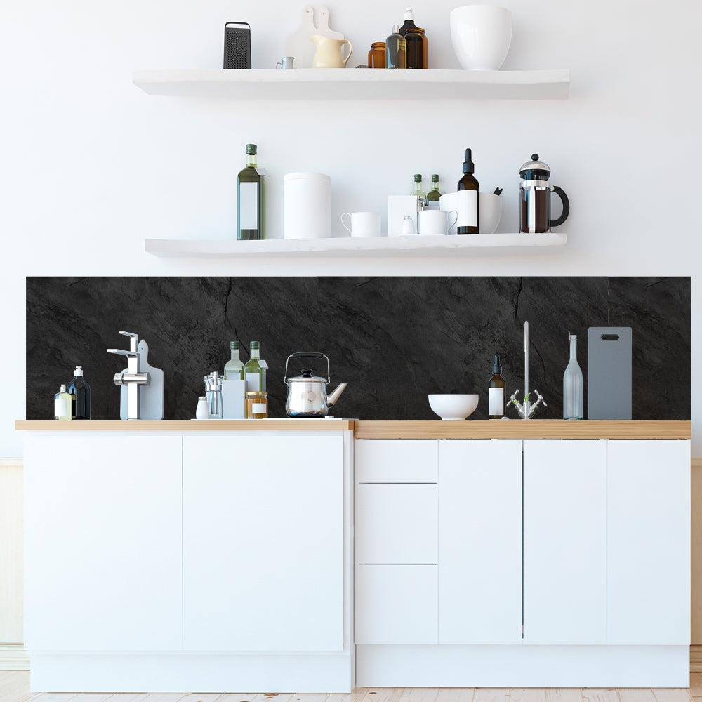 8-pk Skifer antrasitt selvklebende fliser