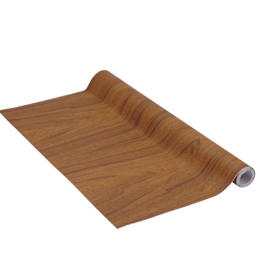 Premium Fransk valnøtt kontaktplast er en bestselger som imiterer treverk av eik i myke og varme farger. Passer til bad, kjøkken og møbler.