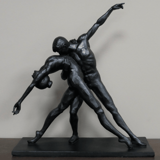 Dansende par skulptur