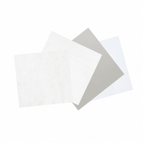 Vareprøvepakke av hvit / lys kontaktplast