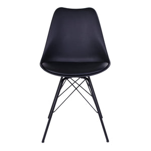 2-pk Oslo spisestol sort