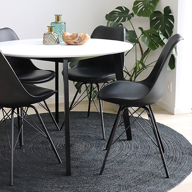2-pk Oslo spisestol sort