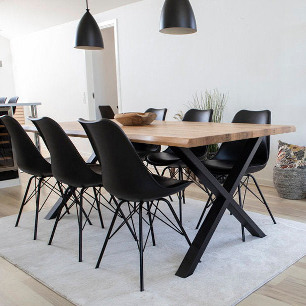 2-pk Oslo spisestol sort
