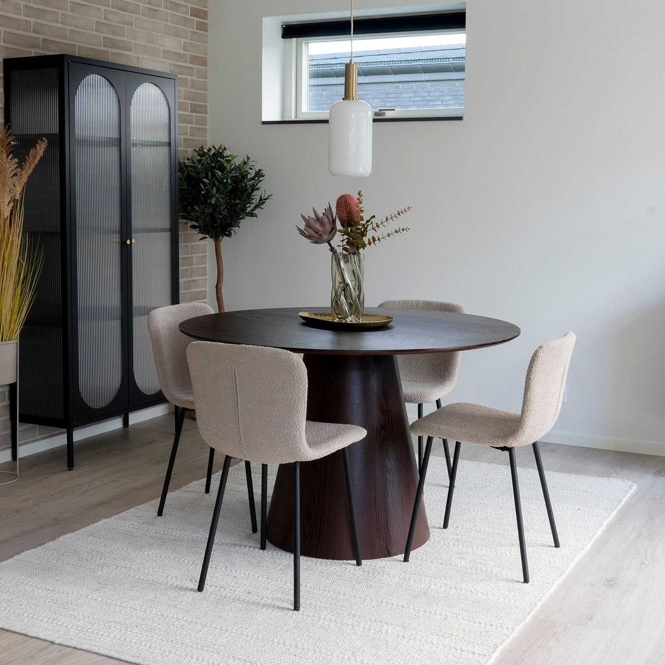 2-pk Halden spisestol beige