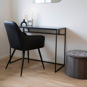 2-pk Harbo spisestol sort PU-skinn