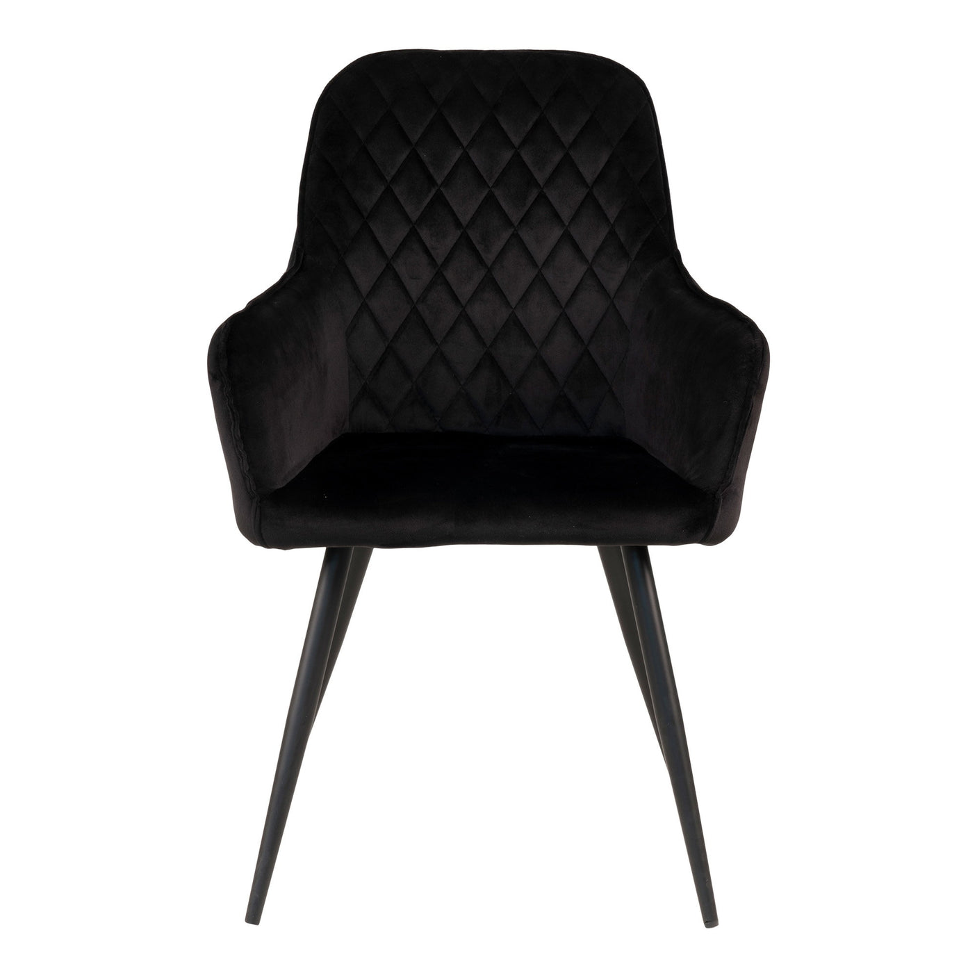 2-pk Harbo spisestol sort velur