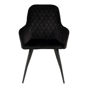 2-pk Harbo spisestol sort velur