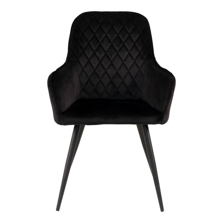 2-pk Harbo spisestol sort velur
