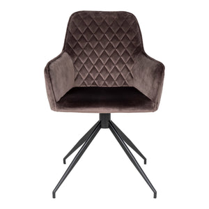 Harbo dreibar spisestol lys brun velur