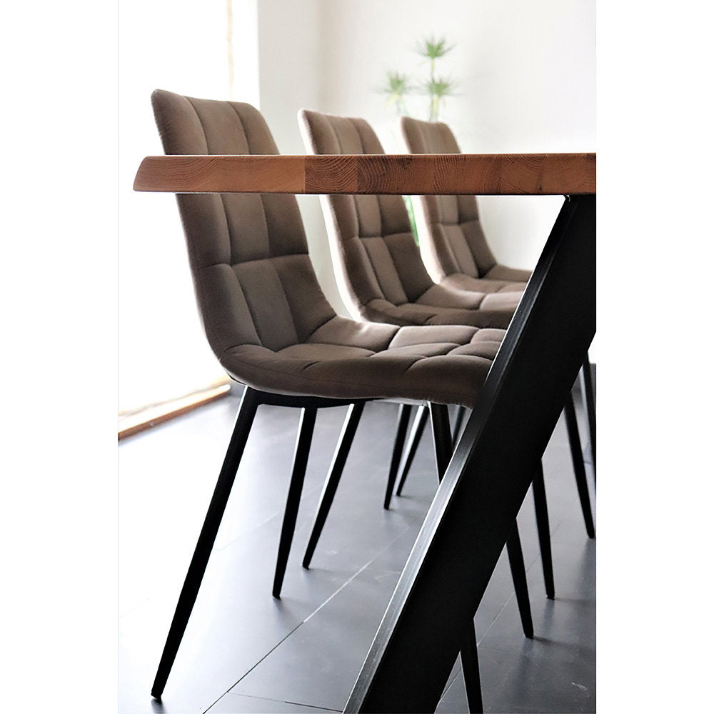 2-pk Middelfart spisestol lys brun