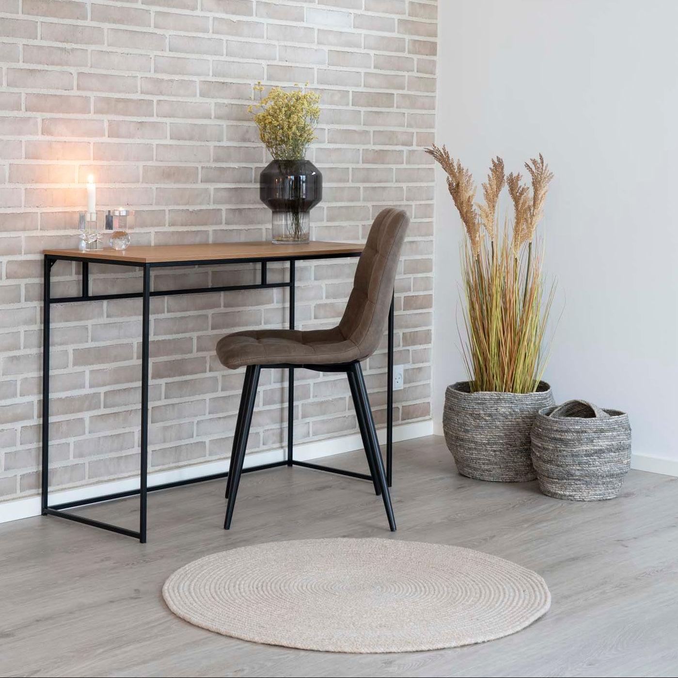 2-pk Middelfart spisestol lys brun