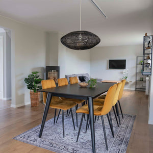 2-pk Middelfart spisestol sennepsgul