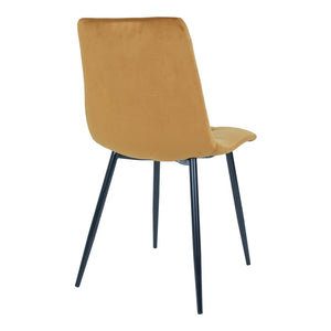 2-pk Middelfart spisestol sennepsgul