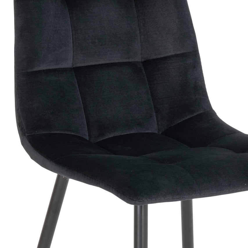 2-pk Middelfart spisestol sort