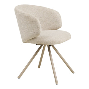 2-pk Fulham dreibar spisestol sand