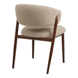 2-pk Cavi spisestol sand/valnøttfarget
