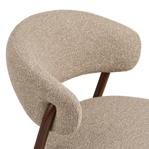 2-pk Cavi spisestol sand/valnøttfarget