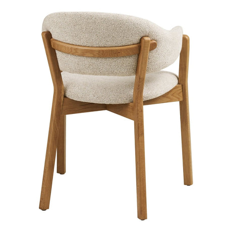 Dunkirk spisestol med armlener natur/beige