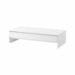 Monitorstativ med skuff hvit 50 x 24 x 12,8 cm