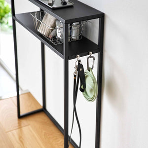 Konsollbord sort med hylle 60 x 80,2 cm - Lindas Dekor