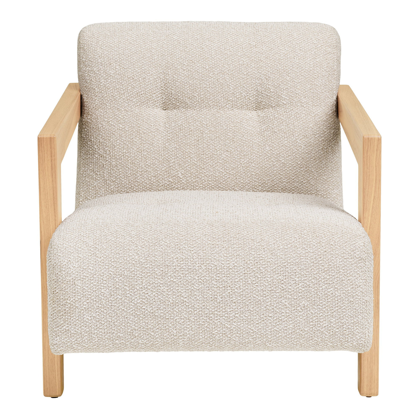 Beige loungestol Caracas – 88 cm bred med armlener