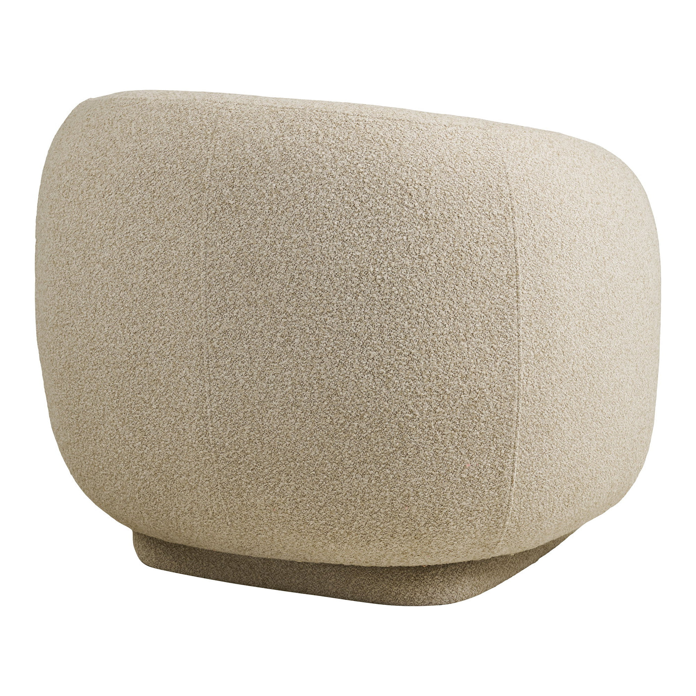 Loungestol Hawkes i sandfarget tekstil – 92x90x75 cm