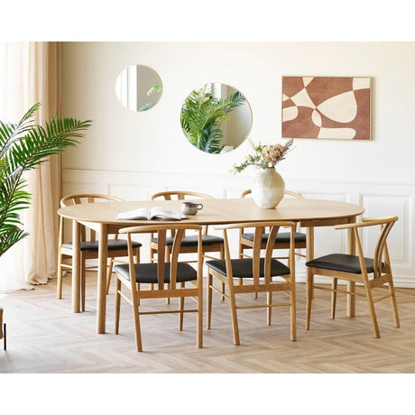 2 - pk Artenara spisestol oak veneer - Lindas Dekor