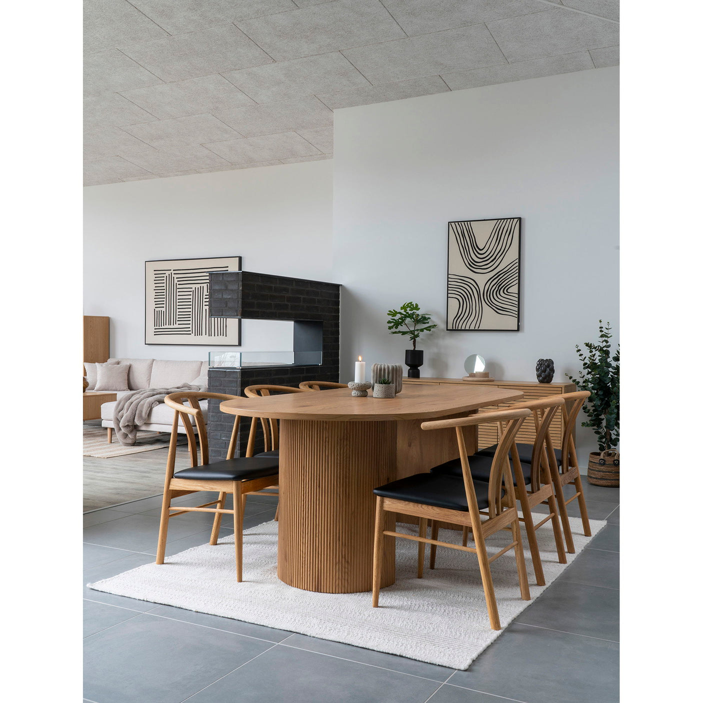 2-pk House Nordic Artenara spisestol oak veneer