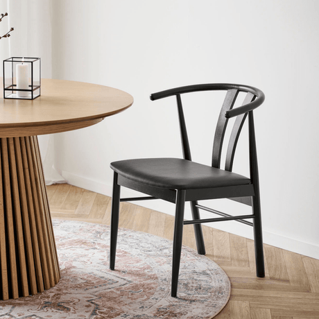 2 - pk Artenara spisestol sort - Lindas Dekor