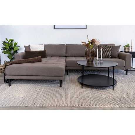 Lido Lounge sofa brun, venstrevendt - Lindas Dekor